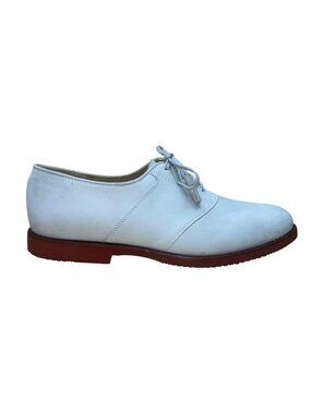 J. Murphy Men’s White Leather Moran Dress Oxford Shoes Size 10.5 M